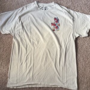 Riot Society Cream Tee with Colorful Graphic